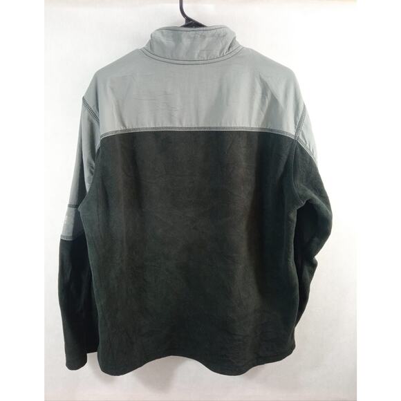 Starter Men's Track Jacket Y2K Polar Black Gray 1/4 Zip Pockets Logo Size Large - Picture 8 of 8